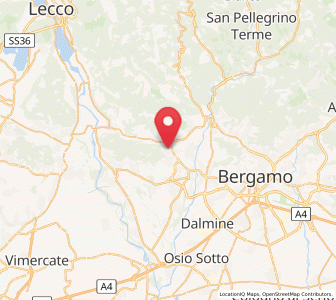 Map of Ambivere, Lombardy