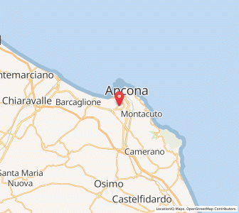 Map of Ancône, The Marches