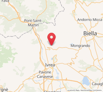 Map of Andrate, Piedmont