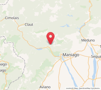 Map of Andreis, Friuli Venezia Giulia
