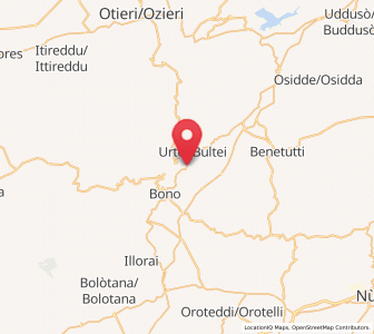 Map of Anela, Sardinia