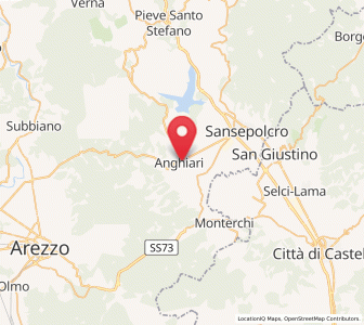 Map of Anghiari, Tuscany
