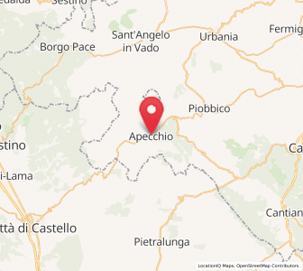 Map of Apecchio, The Marches