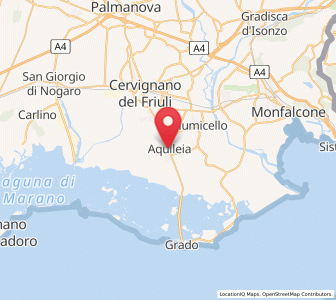 Map of Aquilée, Friuli Venezia Giulia