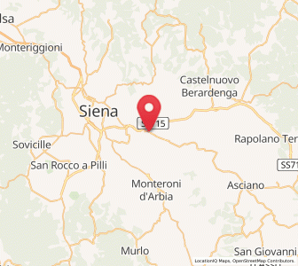 Map of Arbia, Tuscany