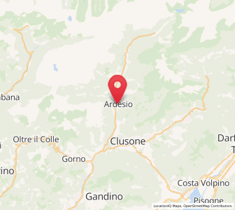 Map of Ardesio, Lombardy