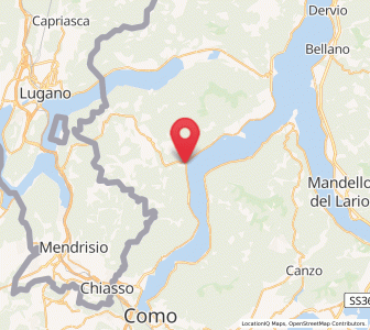 Map of Argegno, Lombardy