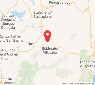 Map of Armungia, Sardinia