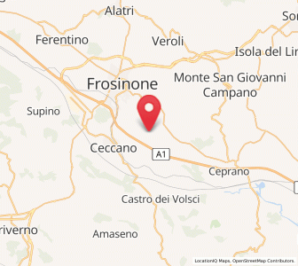 Map of Arnara, Lazio