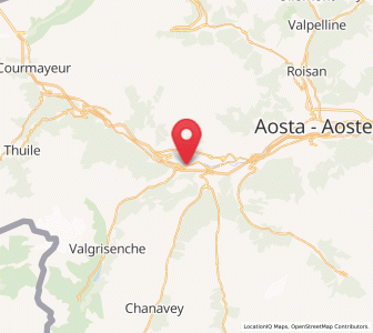 Map of Arvier, Aosta Valley