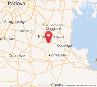Map of Arzerello, Veneto