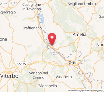 Map of Attigliano, Umbria