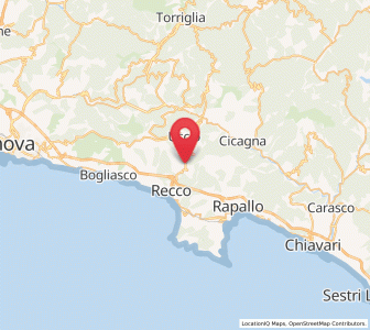 Map of Avegno Chiesa, Liguria