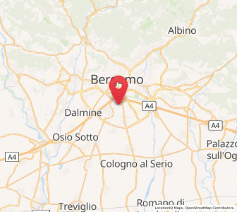 Map of Azzano San Paolo, Lombardy