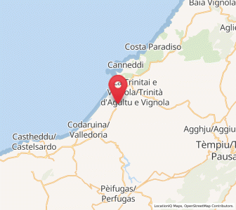 Map of Badesi, Sardinia