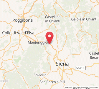 Map of Badesse, Tuscany