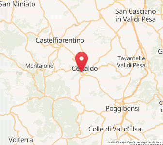 Map of Badia A Elmi, Tuscany