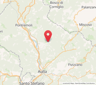 Map of Bagnone, Tuscany