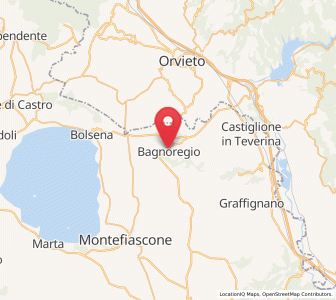 Map of Bagnoregio, Lazio