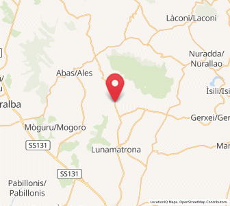 Map of Baradili, Sardinia