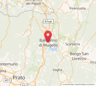 Map of Barberino di Mugello, Tuscany