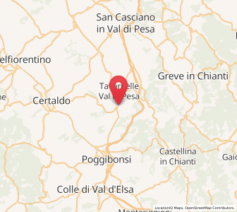 Map of Barberino Val d'Elsa, Tuscany