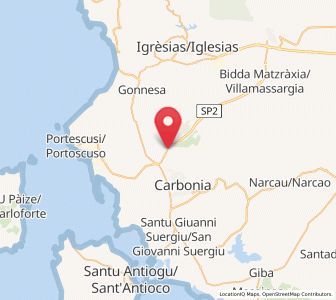 Map of Barbusi, Sardinia