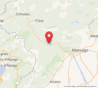 Map of Barcis, Friuli Venezia Giulia
