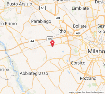 Map of Bareggio, Lombardy