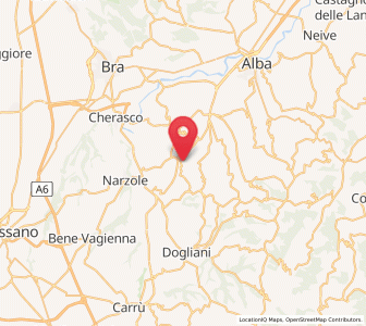 Map of Barolo, Piedmont
