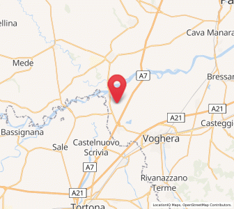Map of Bastida de'Dossi, Lombardy