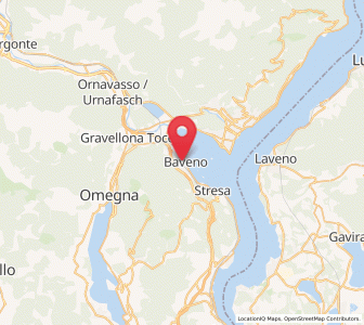 Map of Baveno, Piedmont