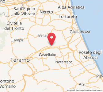 Map of Bellante Stazione, Abruzzo