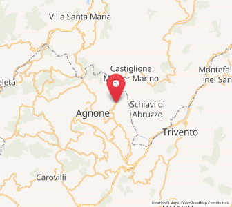 Map of Belmonte del Sannio, Molise