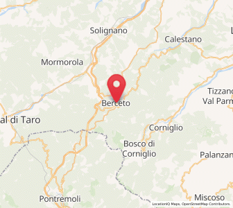Map of Berceto, Emilia-Romagna
