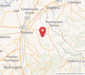 Map of Berzano di Tortona, Piedmont