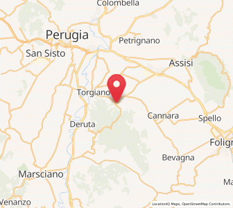 Map of Bettona, Umbria