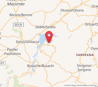 Map of Bidonì, Sardinia