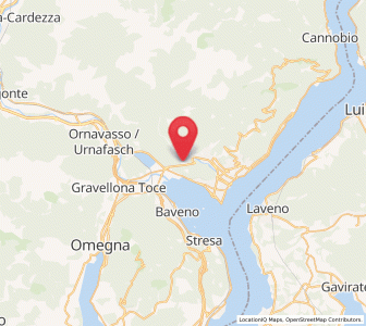 Map of Bieno, Piedmont