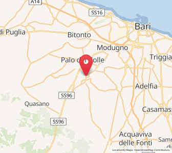 Map of Binetto, Apulia
