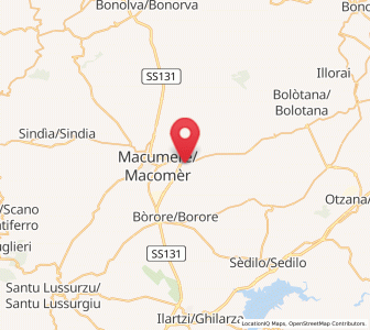 Map of Birori, Sardinia
