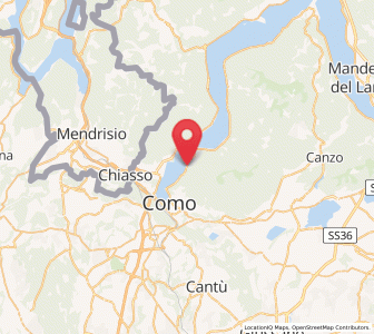 Map of Blevio, Lombardy