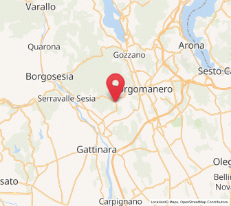 Map of Boca, Piedmont