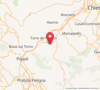 Map of Bolognano, Abruzzo