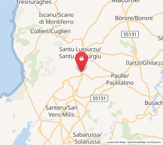 Map of Bonarcado, Sardinia