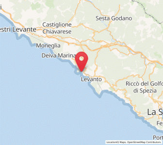 Map of Bonassola, Liguria