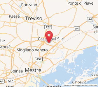 Map of Bonisiolo, Veneto