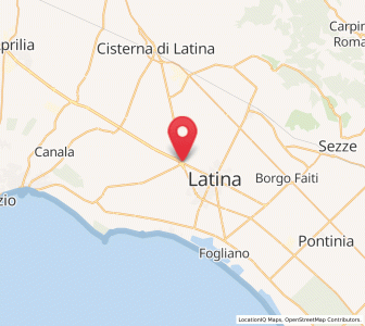Map of Borgo Piave, Lazio