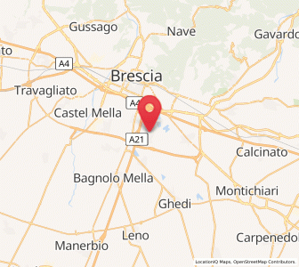 Map of Borgosatollo, Lombardy
