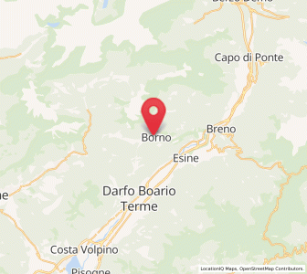 Map of Borno, Lombardy